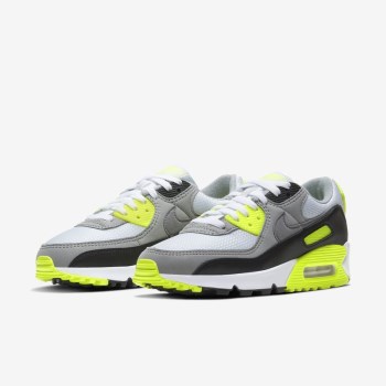 Nike Air Max 90 - Női Utcai Cipő - Fehér/Fekete/Szürke